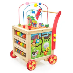 ألعاب الأطفال خشبية مونتيسوري مطرز المتاهة  . Montessori Wooden Embroidered Maze Toys for Children