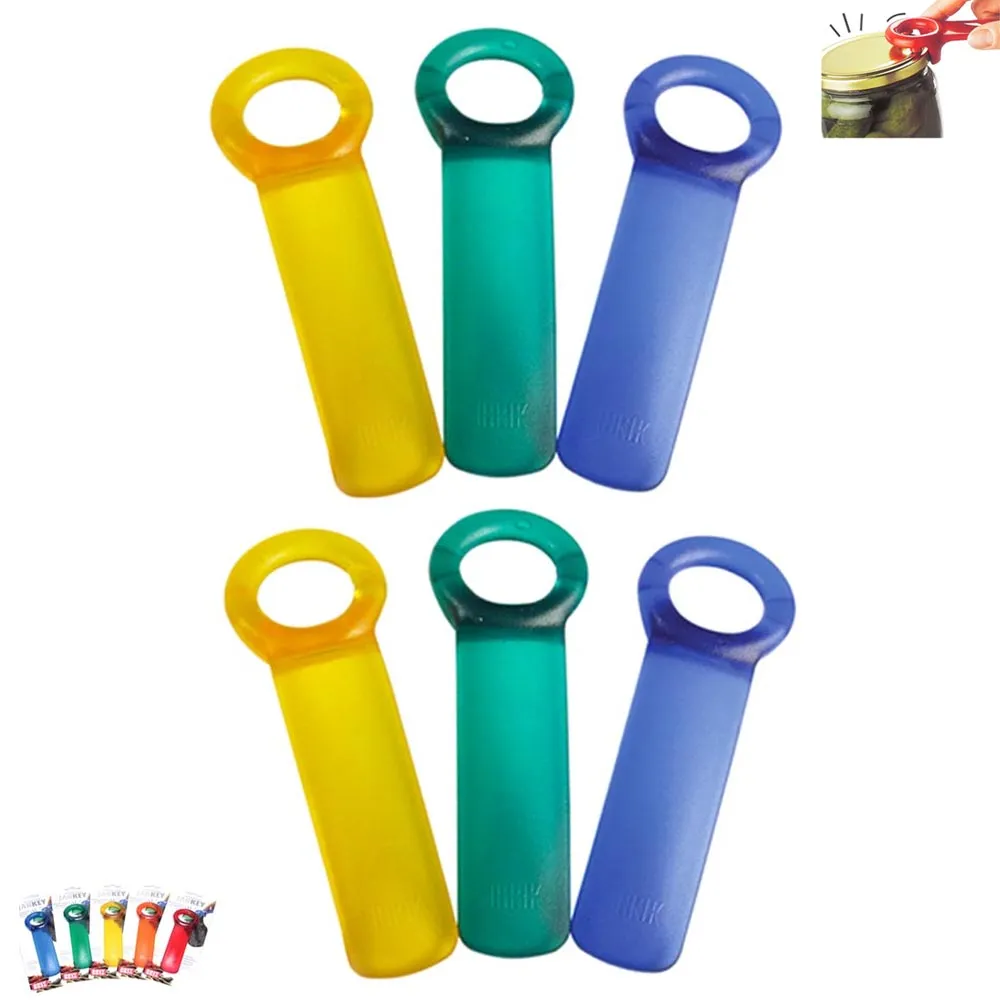6 Jar Pop Lid Bottle Opener Rim Tool Grip JarKey Lifter Cap Arthritic Weak Hands