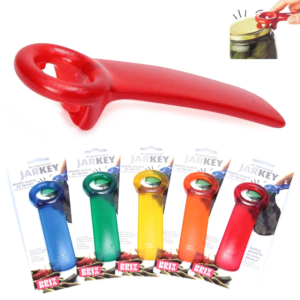6 Jar Pop Lid Bottle Opener Rim Tool Grip JarKey Lifter Cap Arthritic Weak Hands