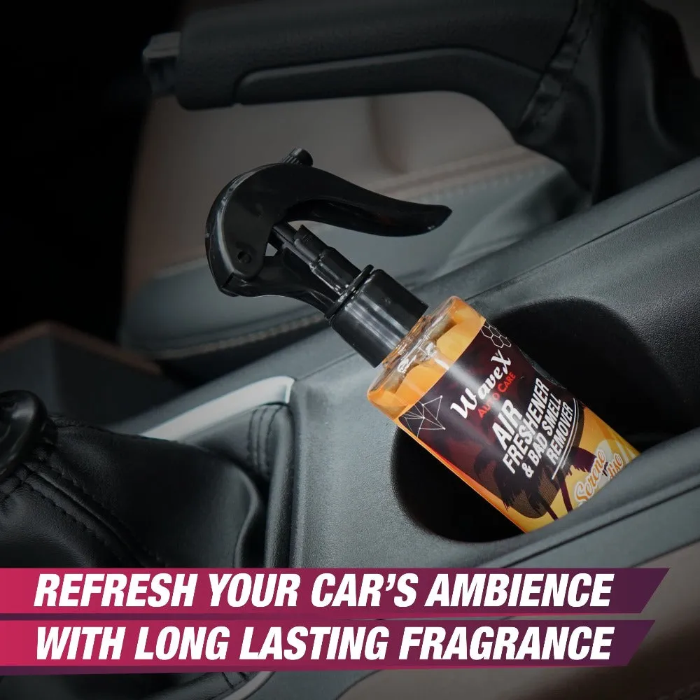Air Freshener Car Perfume and Bad Smell Remover Bundle Pack - Serene Paradise, Night Breeze, Enchanted Elixir - 100ml Each, Long-Lasting Fragrances - Refresh Your Car's Ambiance- Car Accessories