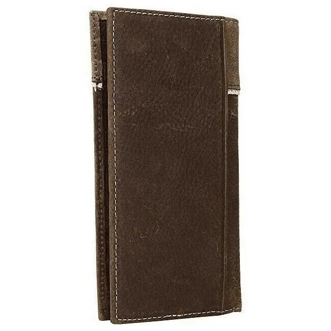 Ariat Distressed Brown Shield Inlay Rodeo Bi-Fold Wallet A3531244