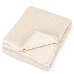 Beige Kantha Throw