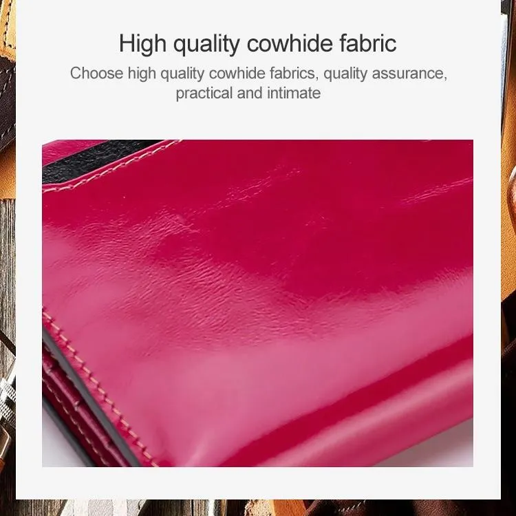 Detachable Card Holder Women Leather Wallet - Blue Rfid