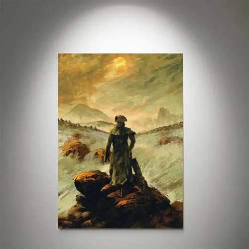 GADGETS WRAP Canvas Gallery Wrap Framed for Home Office Studio Living Room Decoration (9x11inch) - Hunter Above The Sea Of Fo