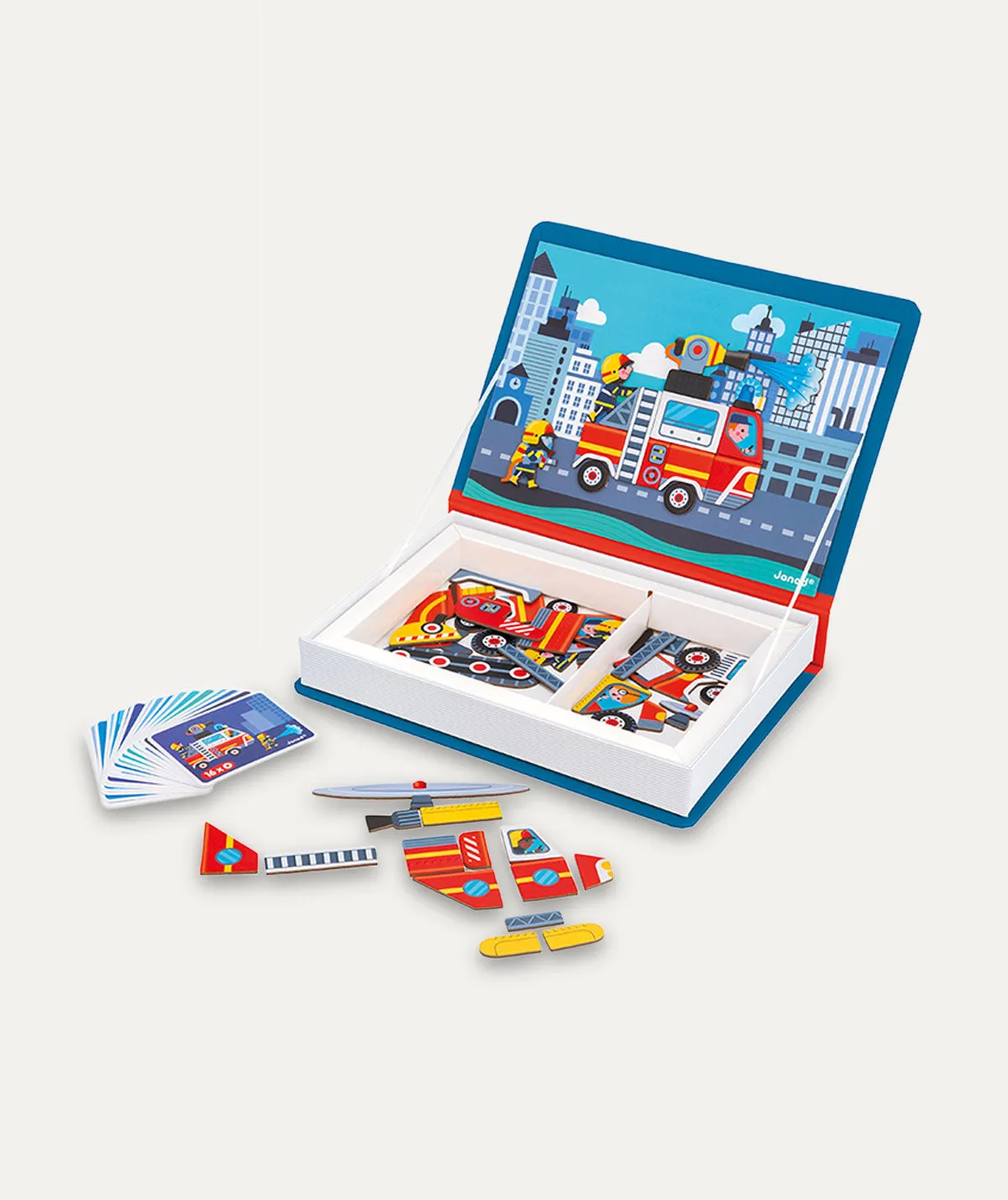 Janod Magnetibook Educational Toy - Firefighter