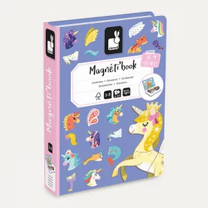 Janod Magnetibook Educational Toy - Unicorn