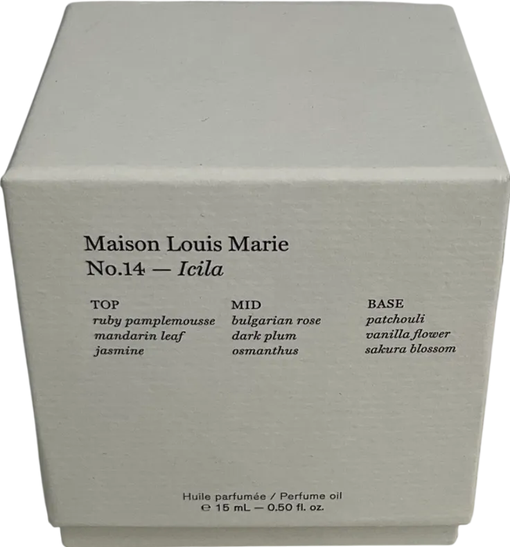 Maison Louis Marie No. 14 Icila Perfume Oil 15ml
