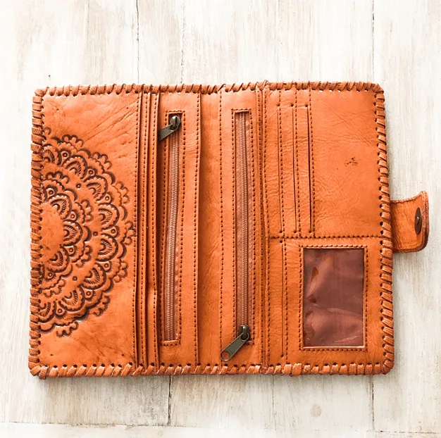 MANDALA LEATHER WALLET
