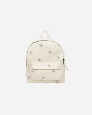 Mini Backpack | Blue Daisies
