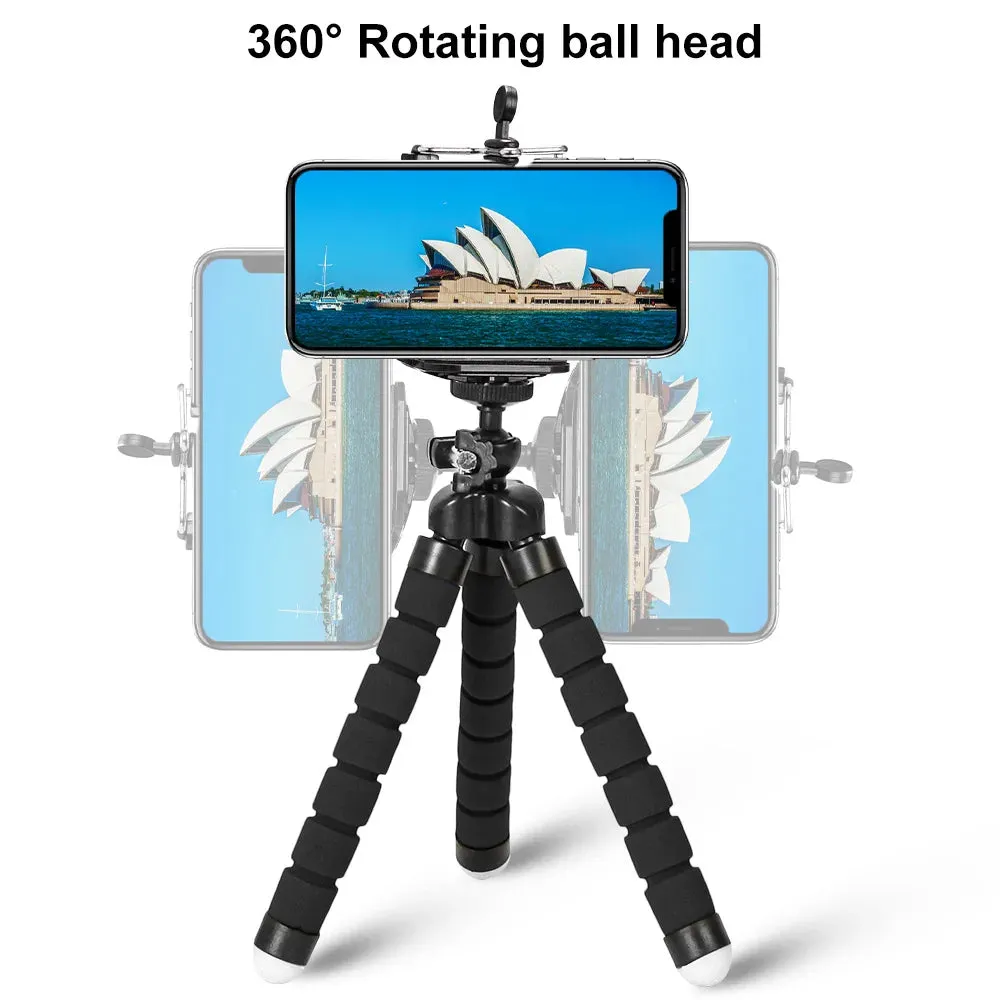 Mini Tripod Phone Holder Clip Stand for iPhone and Camera