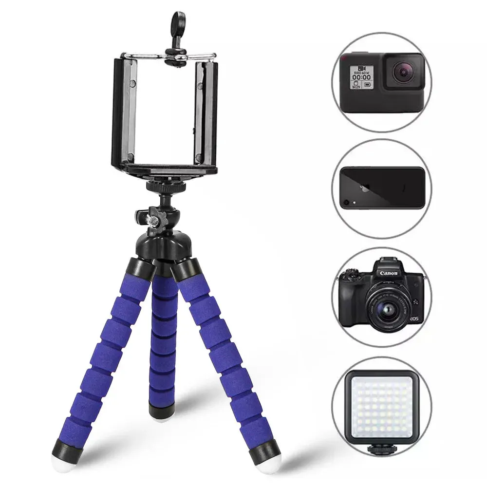 Mini Tripod Phone Holder Clip Stand for iPhone and Camera