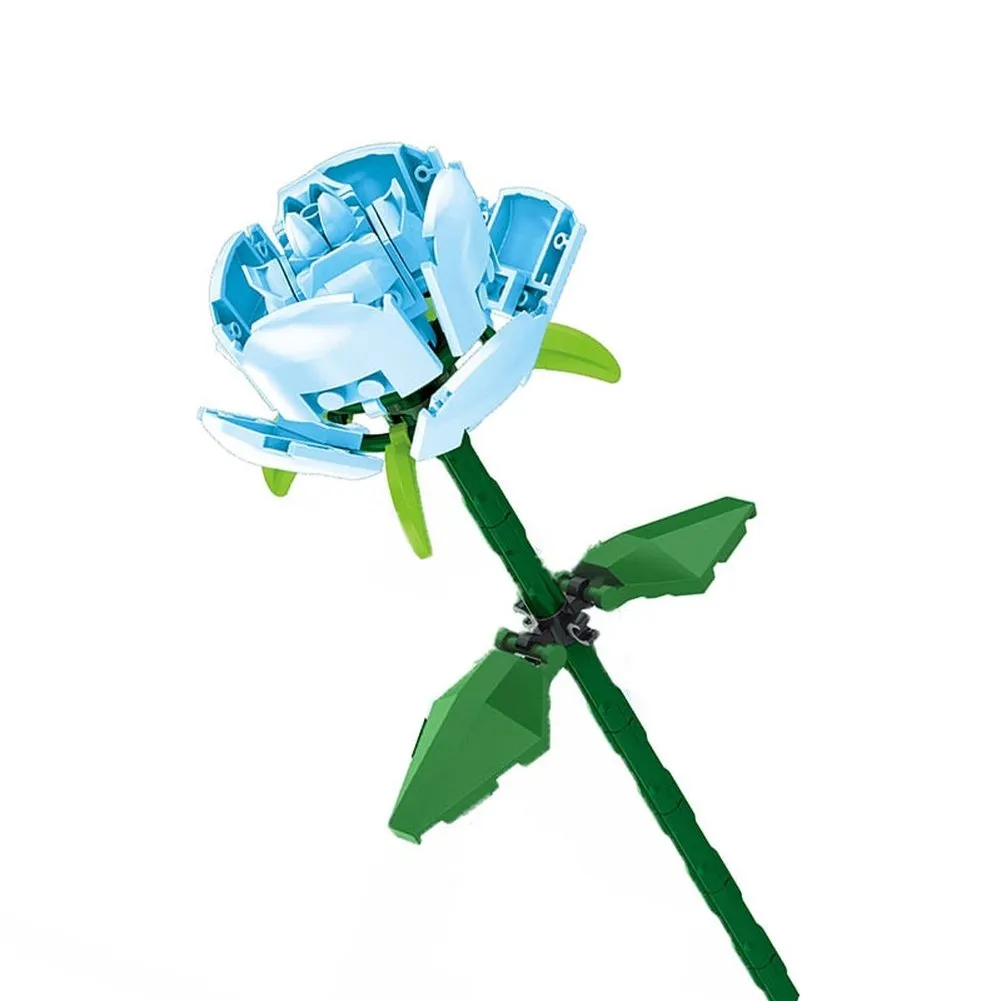MOC  Compatible  Flower 10289 Bird of Paradise Bouquet Rose Building Block Bricks Toy DIY Potted Illustration Holiday Girlfriend