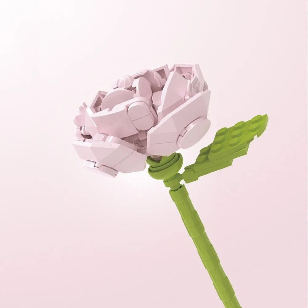MOC  Compatible  Flower 10289 Bird of Paradise Bouquet Rose Building Block Bricks Toy DIY Potted Illustration Holiday Girlfriend