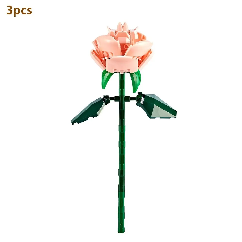 MOC  Compatible  Flower 10289 Bird of Paradise Bouquet Rose Building Block Bricks Toy DIY Potted Illustration Holiday Girlfriend