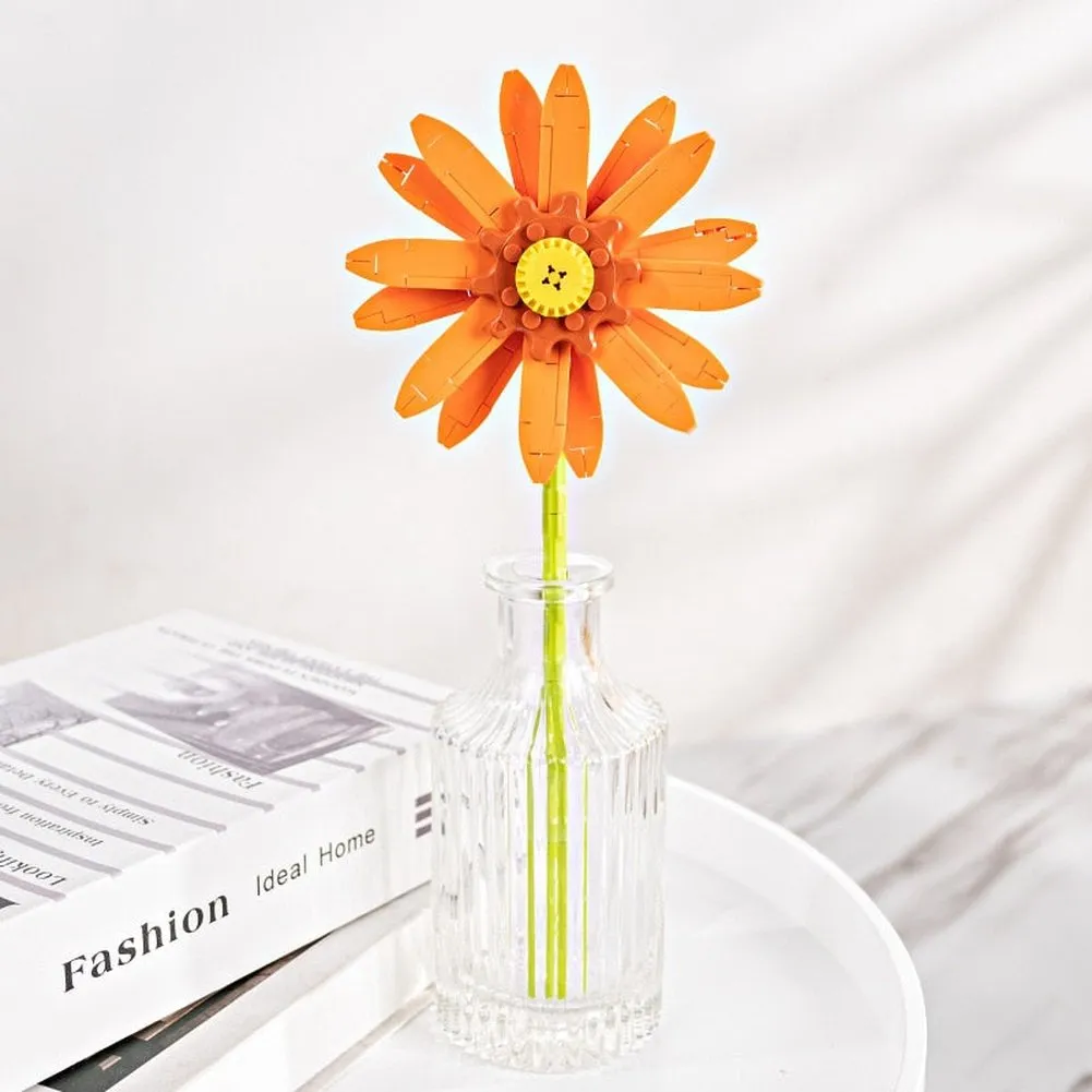 MOC  Compatible  Flower 10289 Bird of Paradise Bouquet Rose Building Block Bricks Toy DIY Potted Illustration Holiday Girlfriend