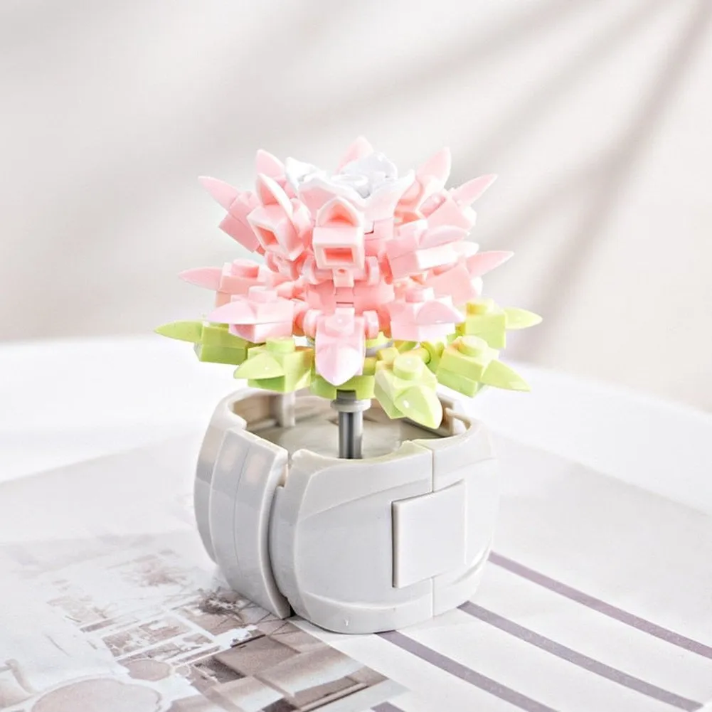 MOC  Compatible  Flower 10289 Bird of Paradise Bouquet Rose Building Block Bricks Toy DIY Potted Illustration Holiday Girlfriend