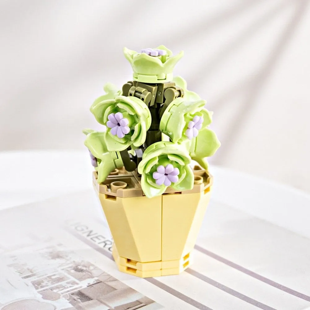 MOC  Compatible  Flower 10289 Bird of Paradise Bouquet Rose Building Block Bricks Toy DIY Potted Illustration Holiday Girlfriend