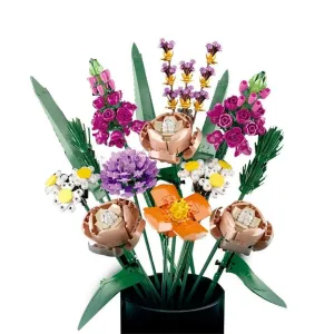 MOC  Compatible  Flower 10289 Bird of Paradise Bouquet Rose Building Block Bricks Toy DIY Potted Illustration Holiday Girlfriend