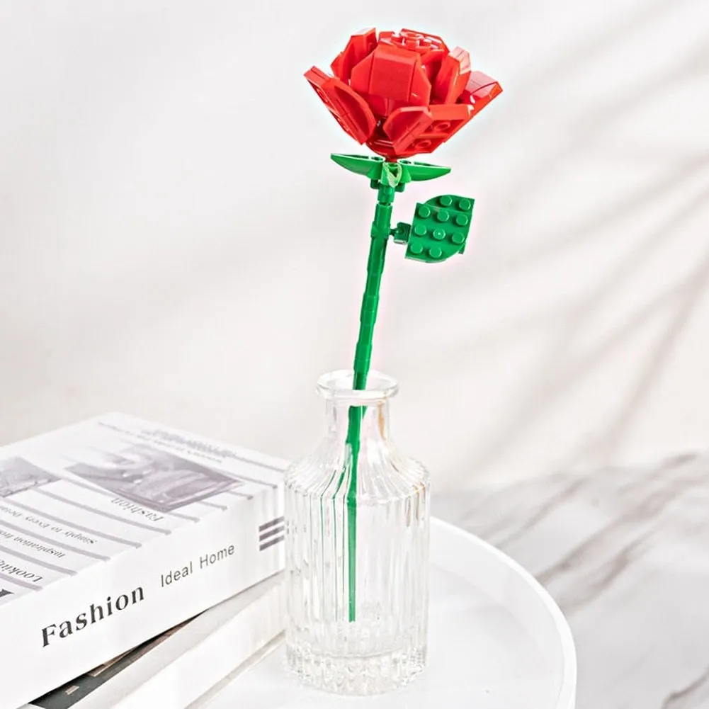 MOC  Compatible  Flower 10289 Bird of Paradise Bouquet Rose Building Block Bricks Toy DIY Potted Illustration Holiday Girlfriend