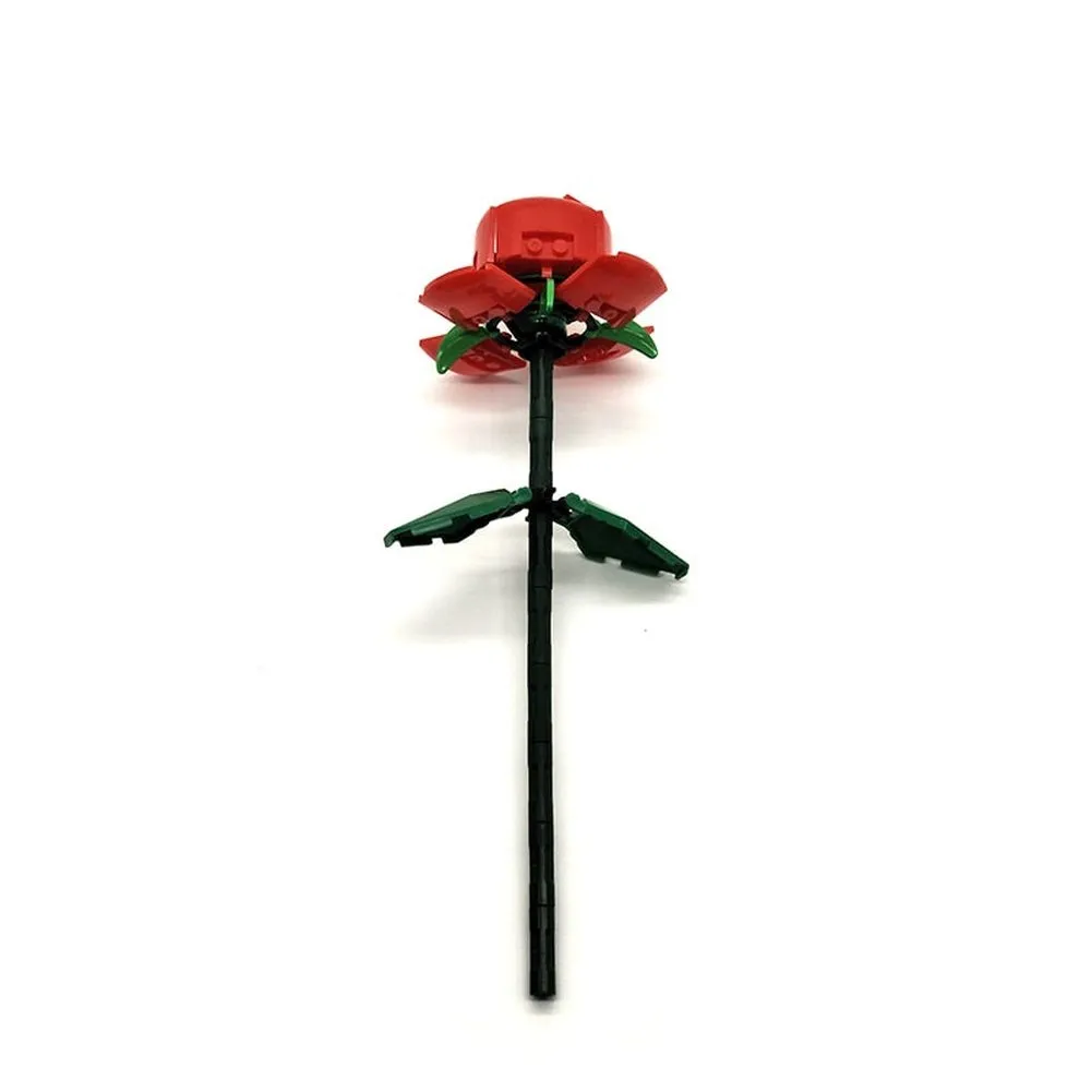 MOC  Compatible  Flower 10289 Bird of Paradise Bouquet Rose Building Block Bricks Toy DIY Potted Illustration Holiday Girlfriend