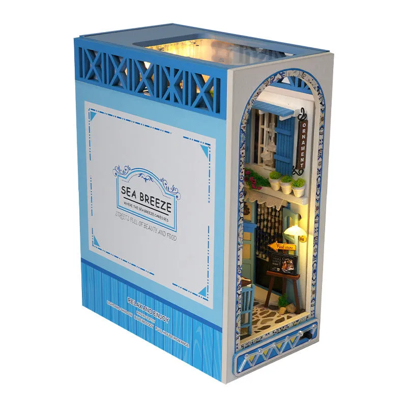 New Handmade DIY House Model Toy Creative Bookend Christmas Gift