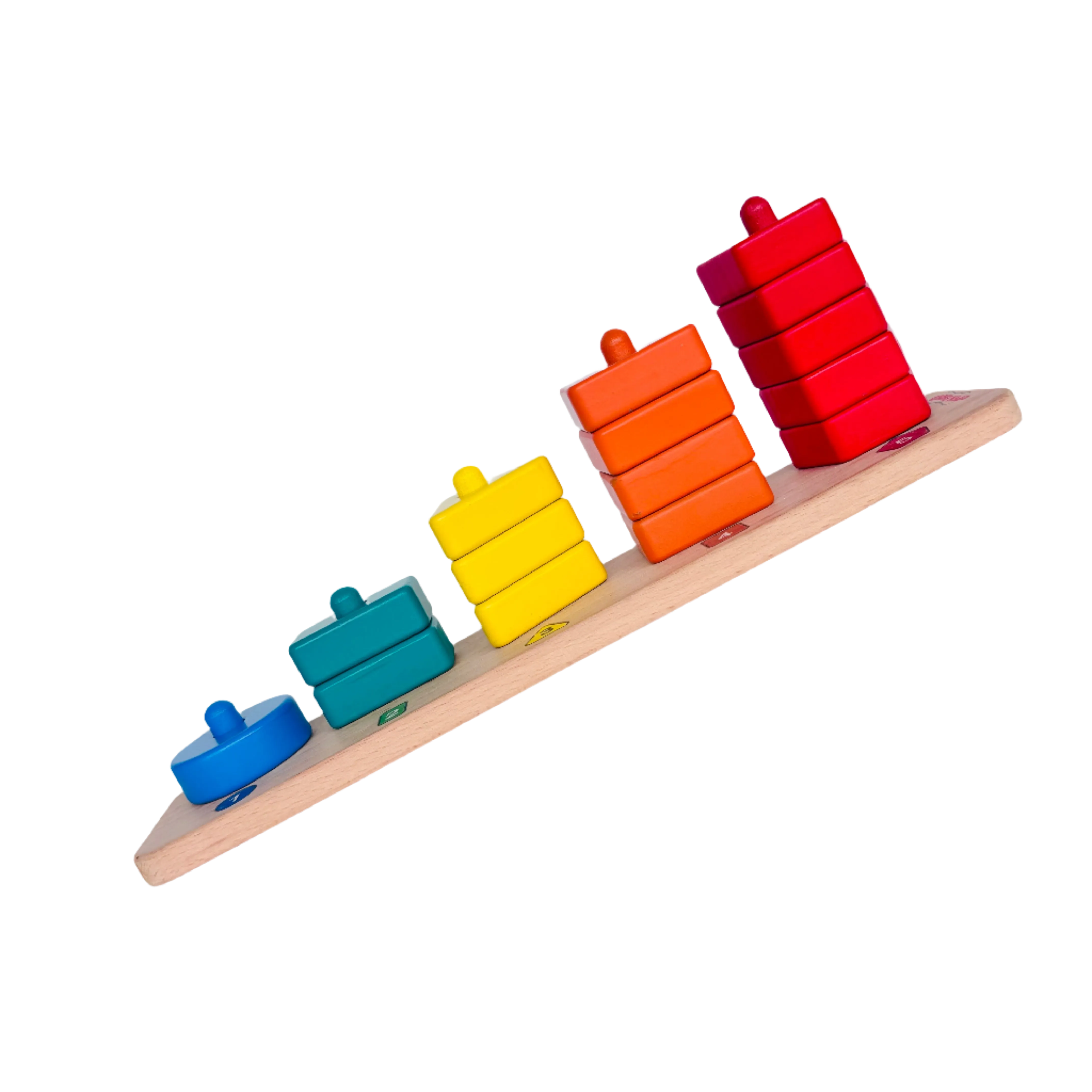 Open Ended 3 in 1 Stack and Sort Board With Lace