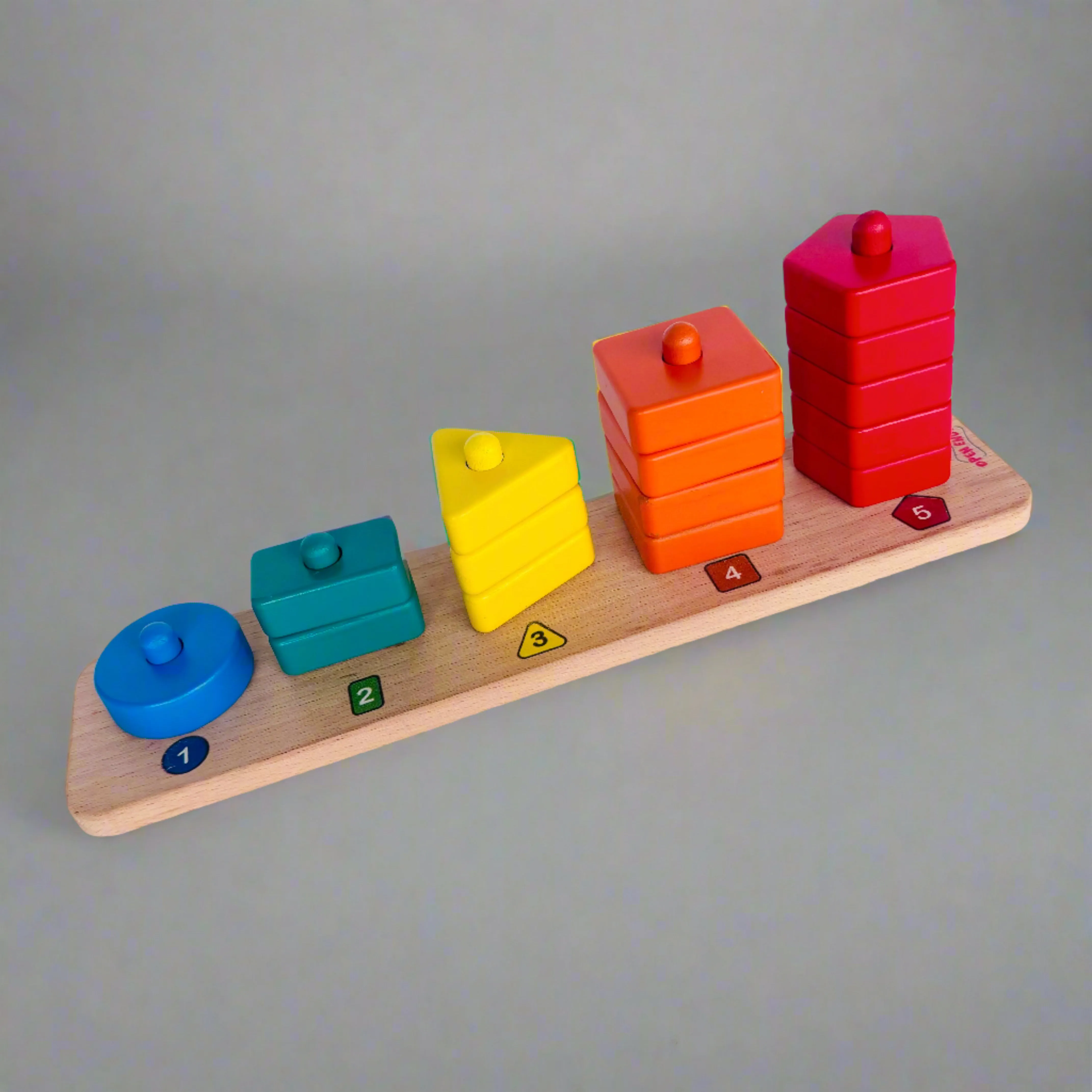 Open Ended 3 in 1 Stack and Sort Board With Lace
