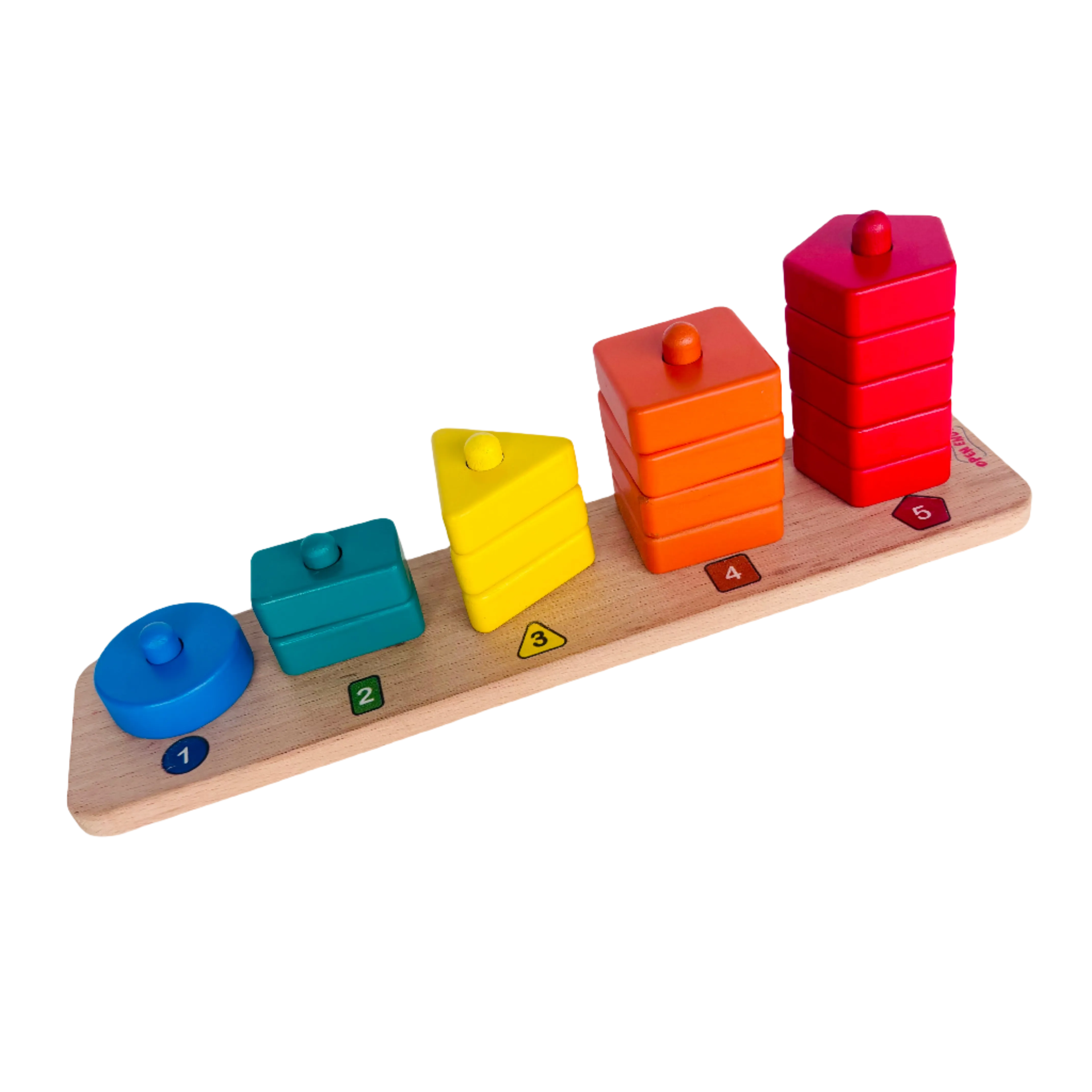 Open Ended 3 in 1 Stack and Sort Board With Lace