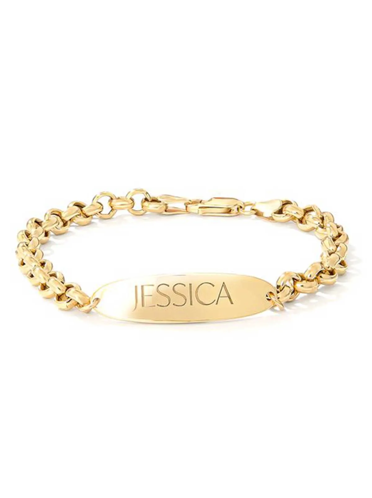 Personalized ID Bracelet in 18K Gold Plated