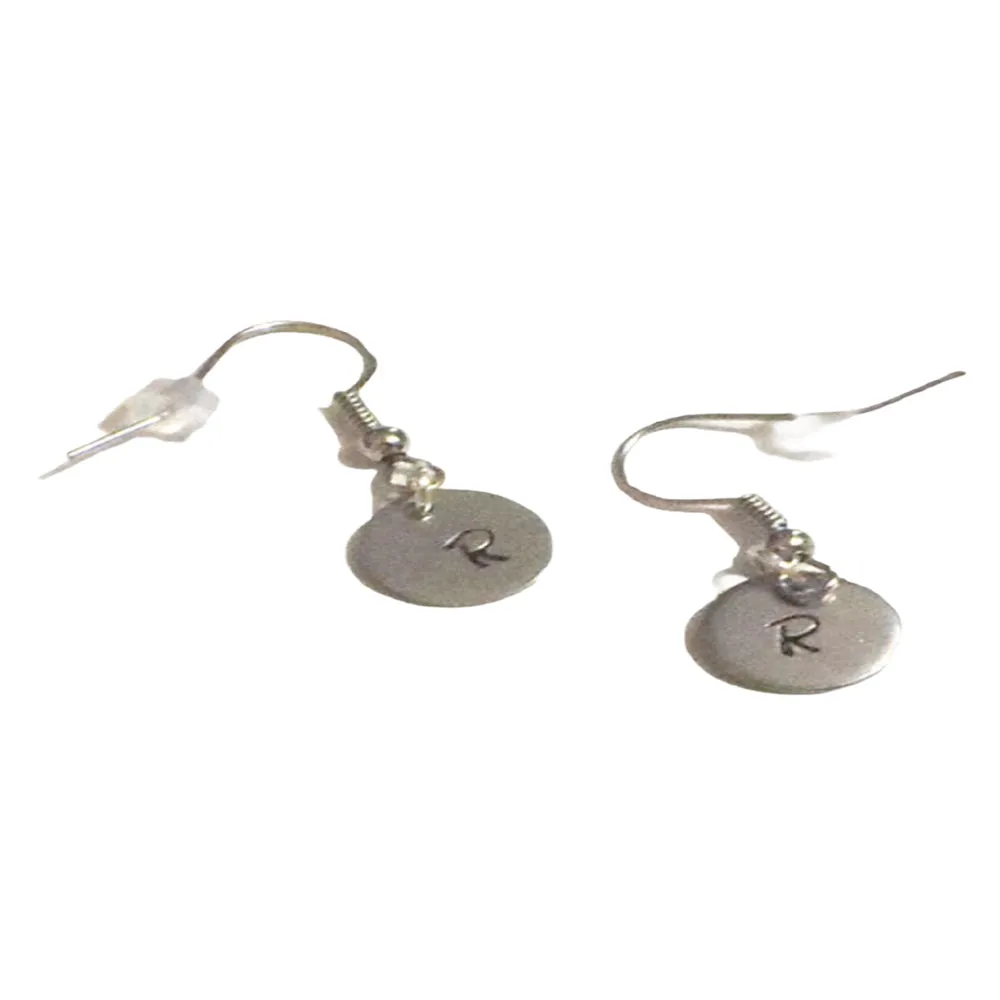 Personalized Initial Dangle Earrings