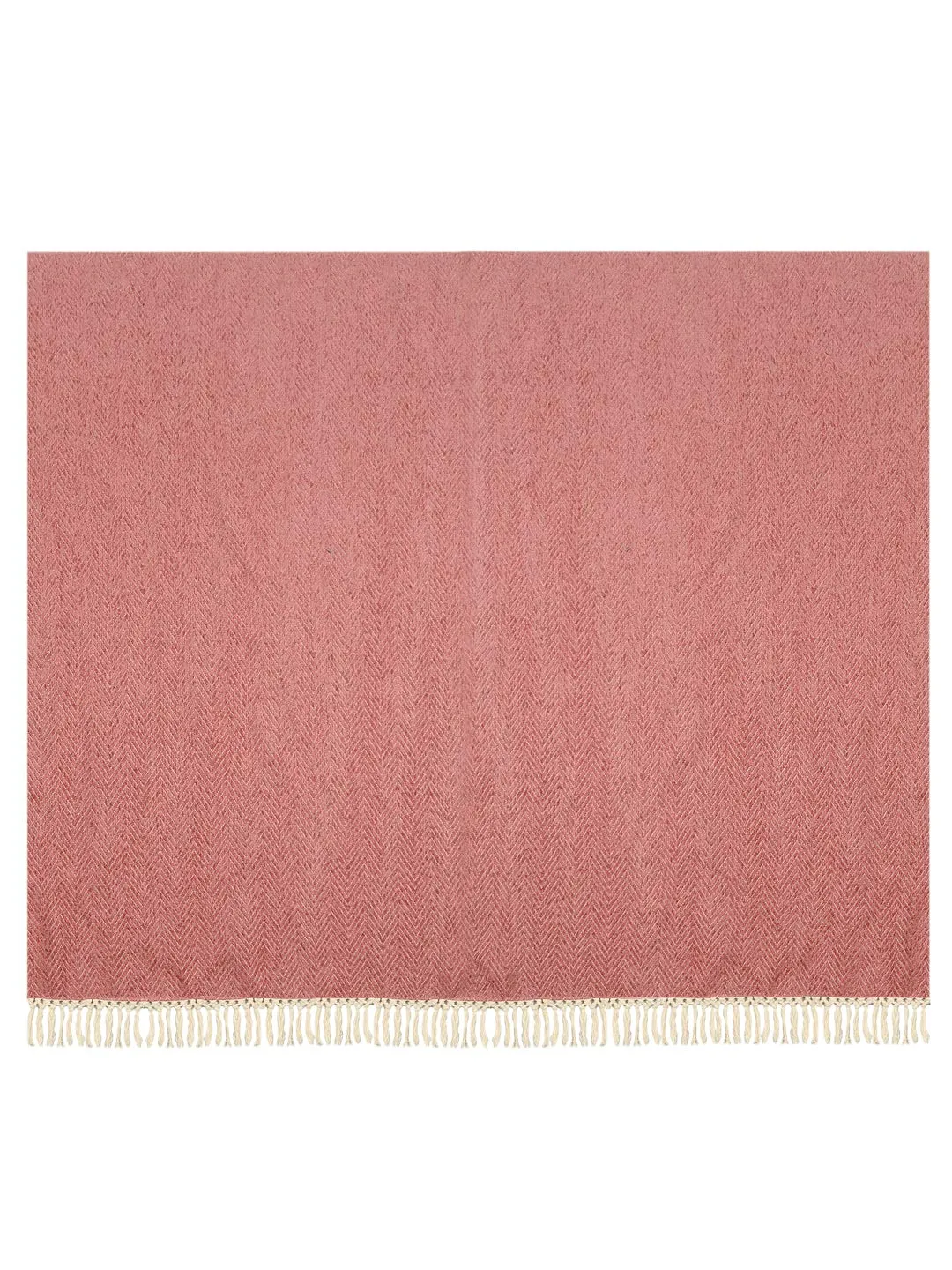 SARAL HOME EASY LIVING Home Chenille Sofa Throw (Set of 2, 140X125 Cms, Pink )