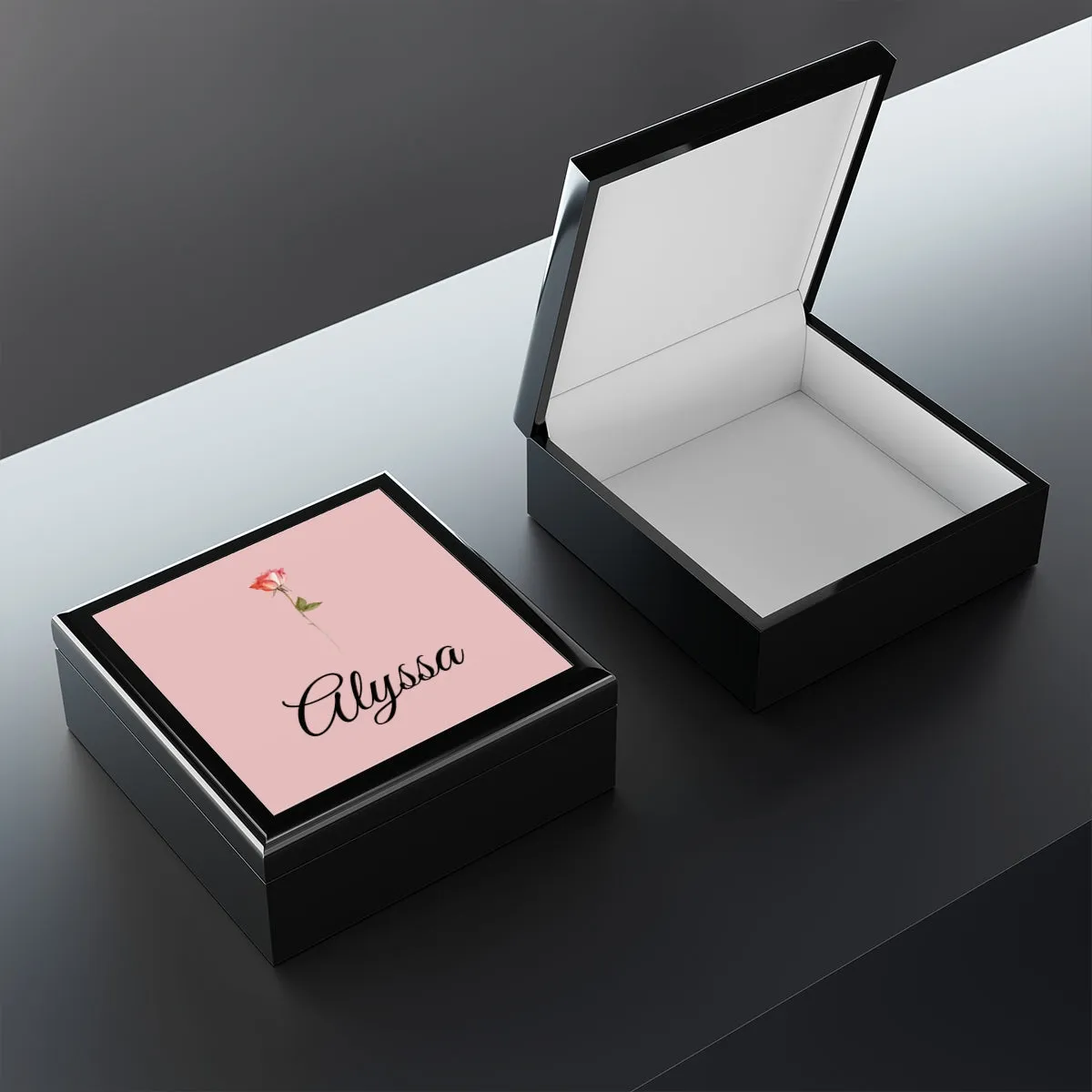 Small Square Jewelry Box  Personalized Bridesmaid Gift