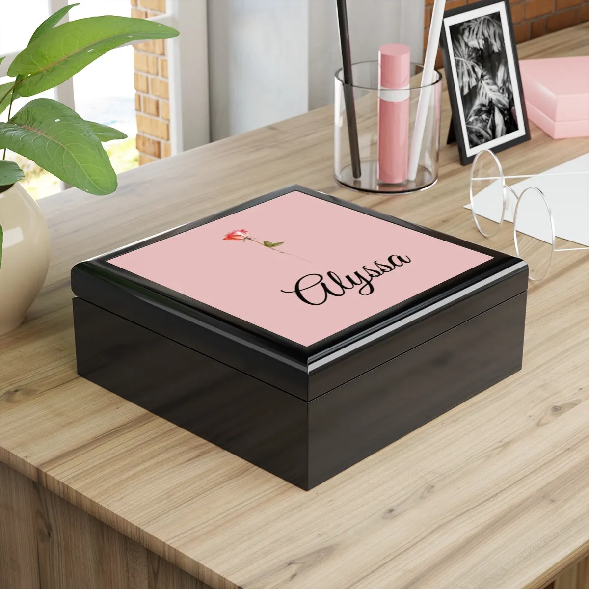 Small Square Jewelry Box  Personalized Bridesmaid Gift