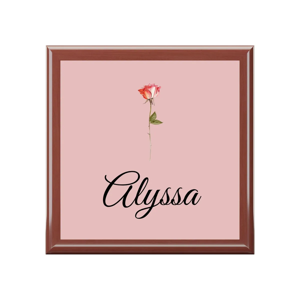 Small Square Jewelry Box  Personalized Bridesmaid Gift