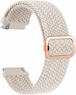 Tobfit Quick Release Watch Band for Men and Women, 20mm 22m Watch Strap Braided Nylon Elastic Stretchy Adjustable Loop Replacement Wristbands for Smartwatch