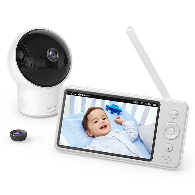 Video Baby Monitor, eufy Security Video Baby Monitor with Camera and Audio, 720p HD Resolution,110 Wide-Angle Lens Included