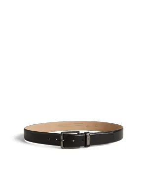 Wizerd Double Keeper Leather Belt Black